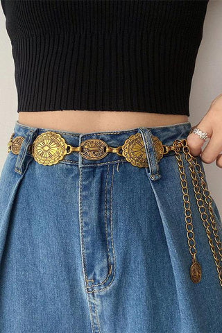 Boho Chic Metal Waist Belts - 4inme 