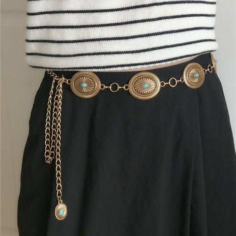 Boho Chic Metal Waist Belts - 4inme 