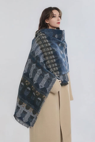 Boho Tribal Travel Shawl Cape - 4inme 