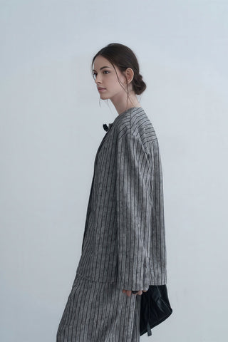 Casual Striped Floral Button Shirt for Fall - 4inme 