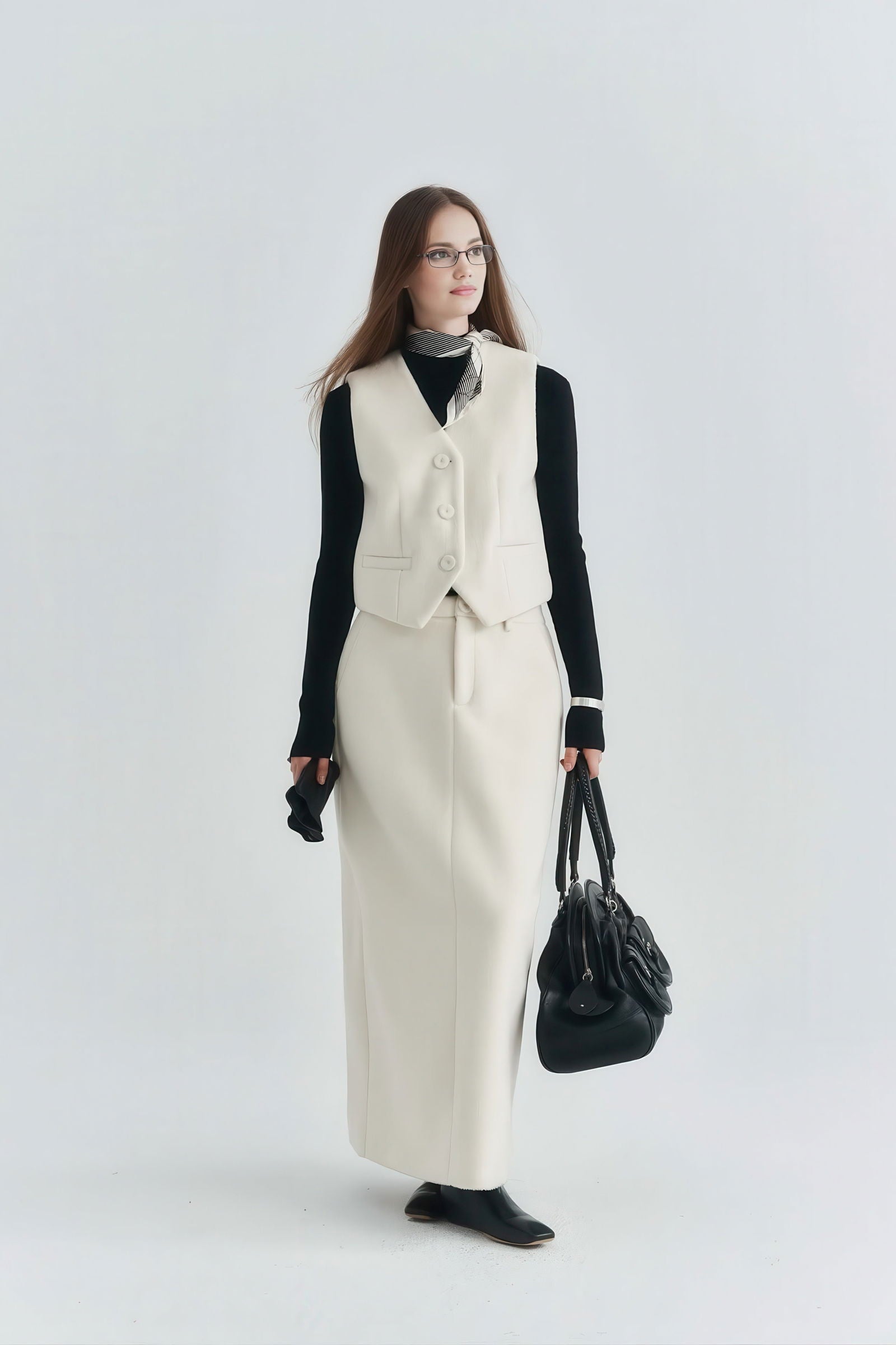 Classic Cashmere Wool Vest - Women's Autumn/Winter Layered Look - 4inme 