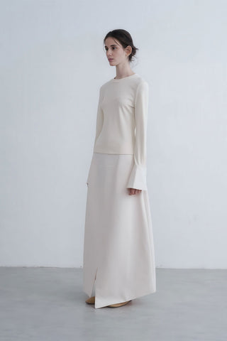 Edgy Asymmetrical Buttoned Slit Skirt - 4inme 