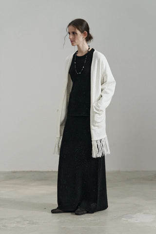 Elegant Knit A-Line Midi Skirt - Slim Fit - 4inme 