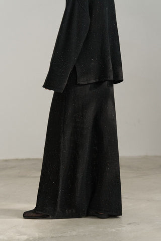 Elegant Knit A-Line Midi Skirt - Slim Fit - 4inme 