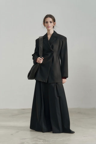 Flattering Single-Button Blazer - Slim Fit for Fall - 4inme 