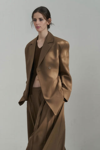 Flattering Single-Button Blazer - Slim Fit for Fall - 4inme 