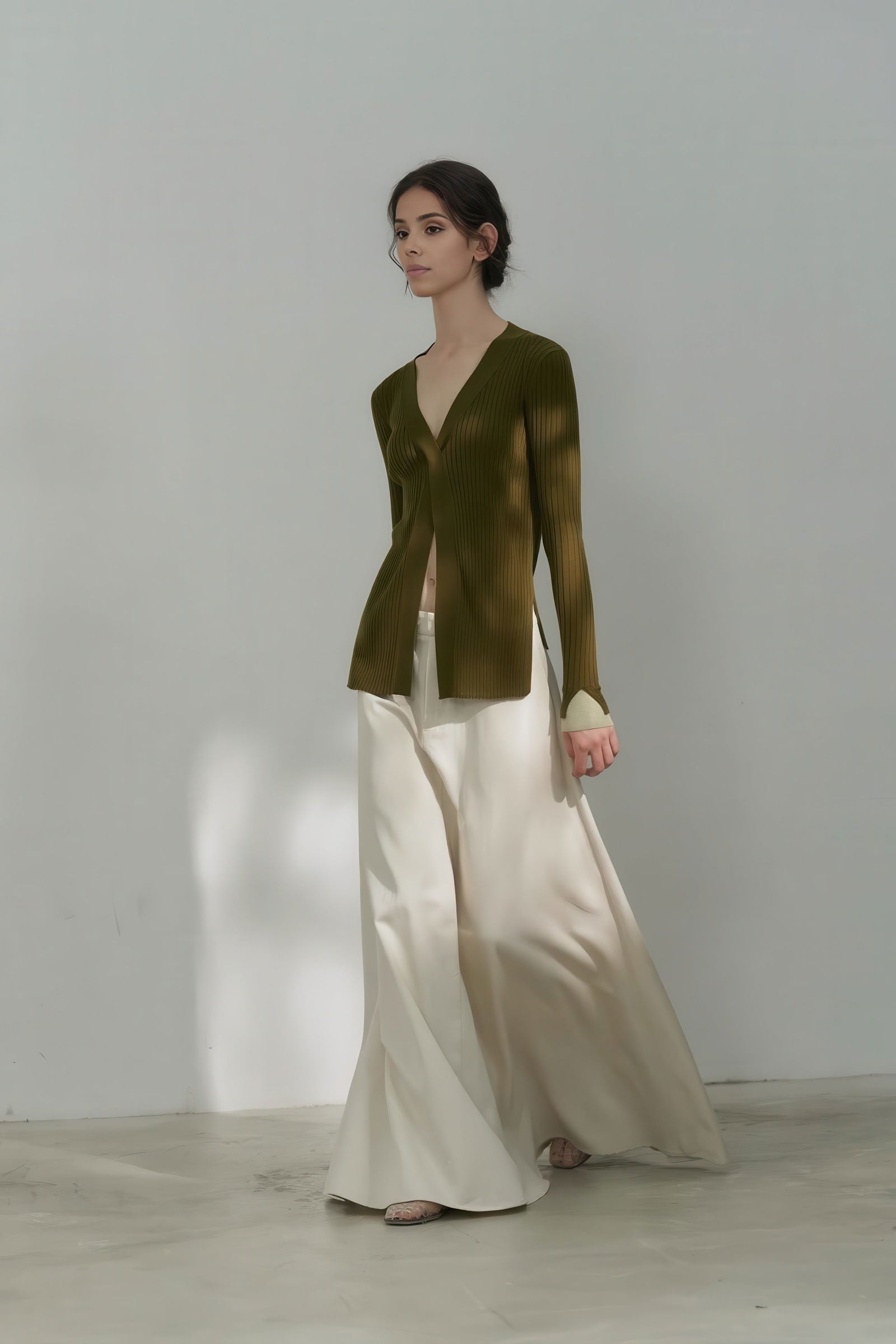 High-Waisted Tencel Maxi Skirt - Elegant Flow - 4inme 