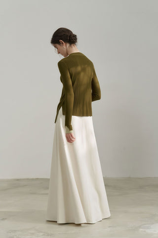 High-Waisted Tencel Maxi Skirt - Elegant Flow - 4inme 