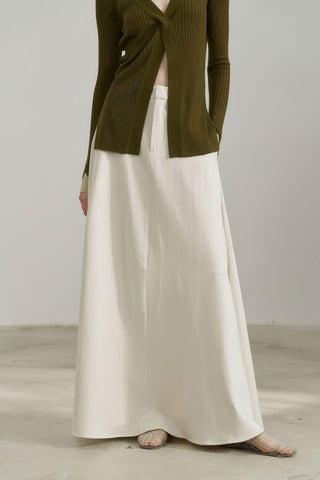 High-Waisted Tencel Maxi Skirt - Elegant Flow - 4inme 