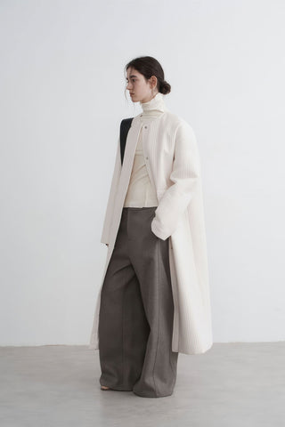 Longline Oversized Puffer Coat - Women's Luxe Winter Casual Overknee Jacket - 4inme 