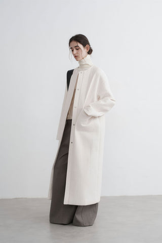 Longline Oversized Puffer Coat - Women's Luxe Winter Casual Overknee Jacket - 4inme 