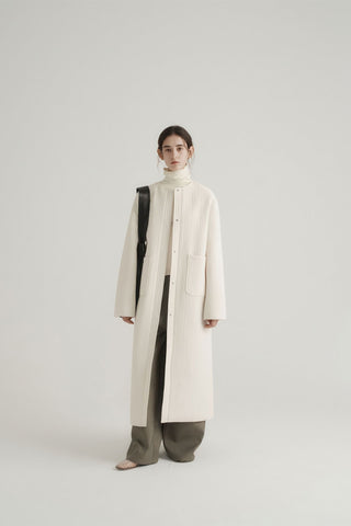 Longline Oversized Puffer Coat - Women's Luxe Winter Casual Overknee Jacket - 4inme 
