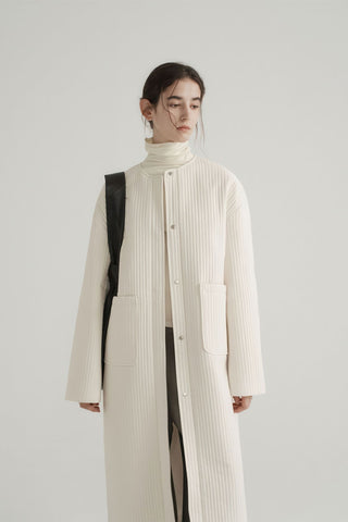 Longline Oversized Puffer Coat - Women's Luxe Winter Casual Overknee Jacket - 4inme 