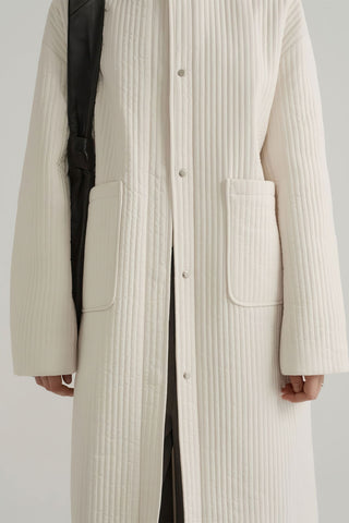 Longline Oversized Puffer Coat - Women's Luxe Winter Casual Overknee Jacket - 4inme 