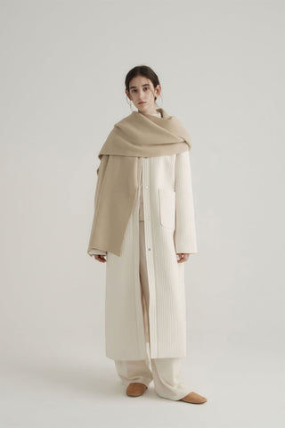 Longline Oversized Puffer Coat - Women's Luxe Winter Casual Overknee Jacket - 4inme 