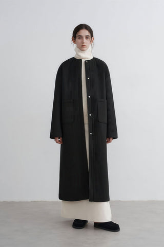 Longline Oversized Puffer Coat - Women's Luxe Winter Casual Overknee Jacket - 4inme 