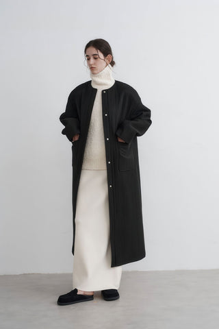 Longline Oversized Puffer Coat - Women's Luxe Winter Casual Overknee Jacket - 4inme 