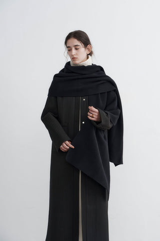 Longline Oversized Puffer Coat - Women's Luxe Winter Casual Overknee Jacket - 4inme 