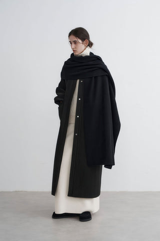 Longline Oversized Puffer Coat - Women's Luxe Winter Casual Overknee Jacket - 4inme 