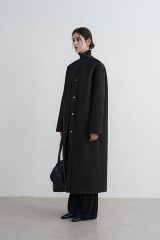 Longline Oversized Puffer Coat - Women's Luxe Winter Casual Overknee Jacket - 4inme 
