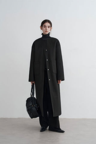 Longline Oversized Puffer Coat - Women's Luxe Winter Casual Overknee Jacket - 4inme 