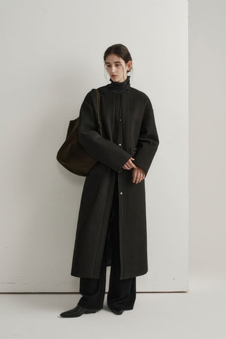 Longline Oversized Puffer Coat - Women's Luxe Winter Casual Overknee Jacket - 4inme 