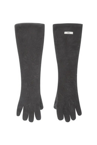 Luxe Otter Fur Gloves - Vintage-Inspired Five-Finger Design - 4inme 