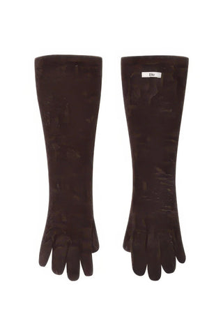 Luxe Otter Fur Gloves - Vintage-Inspired Five-Finger Design - 4inme 