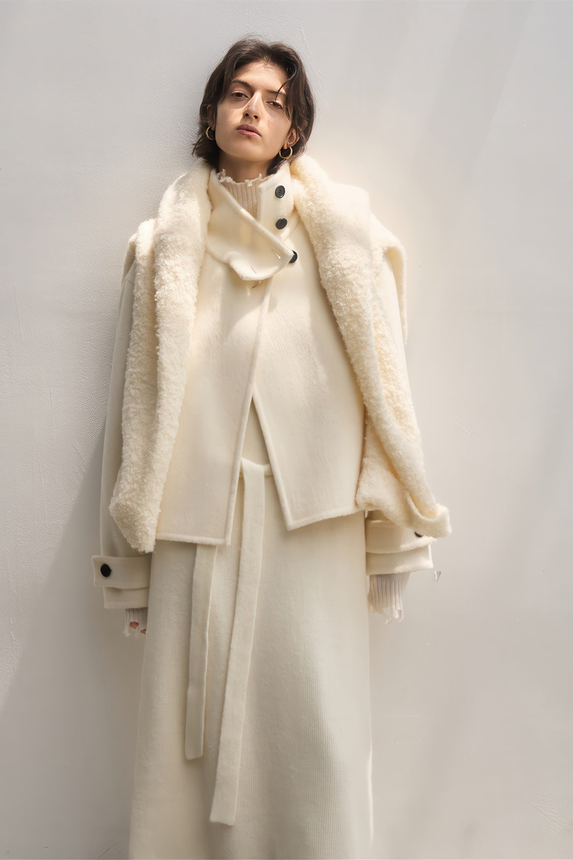 New Alpaca Wool Stand Collar Coat - Women's Double-Sided Commuter Jacket - 4inme 