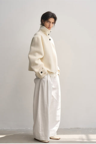 New Alpaca Wool Stand Collar Coat - Women's Double-Sided Commuter Jacket - 4inme 