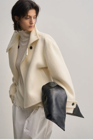 New Alpaca Wool Stand Collar Coat - Women's Double-Sided Commuter Jacket - 4inme 