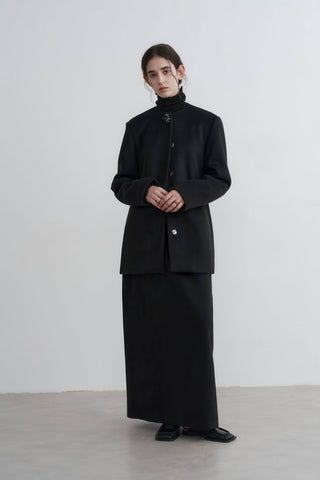 Round Neck Woolen Coat - Women's Oversized Premium Winter Jacket - 4inme 