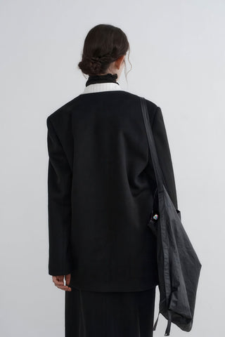 Round Neck Woolen Coat - Women's Oversized Premium Winter Jacket - 4inme 