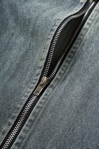 Short Raw Hem Denim Jacket – 2024 Collection - 4inme 