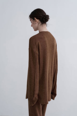 Slimming Knit Top and Pants Set - Effortless Fall Chic - 4inme 