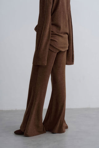 Slimming Knit Top and Pants Set - Effortless Fall Chic - 4inme 