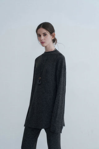 Slimming Knit Top and Pants Set - Effortless Fall Chic - 4inme 
