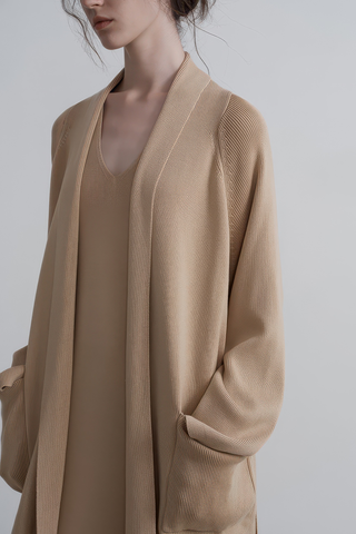 Soft Tencel Knit Cardigan - Effortless Style - 4inme 