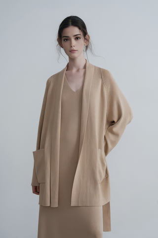 Soft Tencel Knit Cardigan - Effortless Style - 4inme 