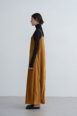 Textured Satin Slip Dress - Relaxed Fall Fit - 4inme 