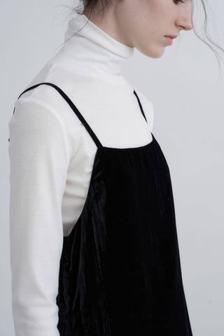 Textured Satin Slip Dress - Relaxed Fall Fit - 4inme 