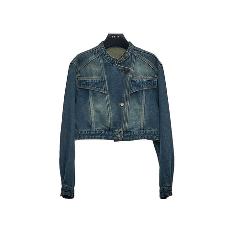 Trendy Cropped Denim Jacket - Stylish Fall 2024 Collection - 4inme 