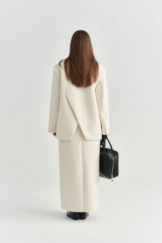 Vintage Cashmere Wool Blazer - Women's Autumn/Winter Elegant Woolen Jacket - 4inme 