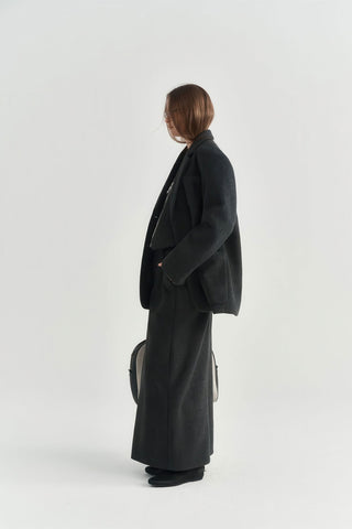 Vintage Cashmere Wool Blazer - Women's Autumn/Winter Elegant Woolen Jacket - 4inme 