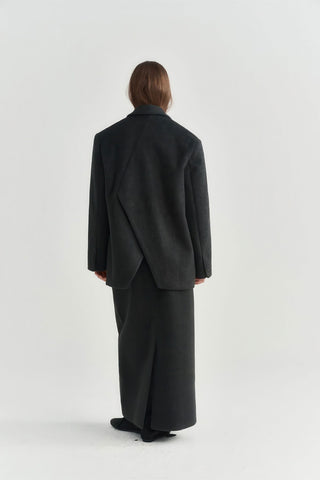 Vintage Cashmere Wool Blazer - Women's Autumn/Winter Elegant Woolen Jacket - 4inme 