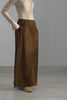 Vintage Velvet High-Waist Flowy A-line Long Skirt